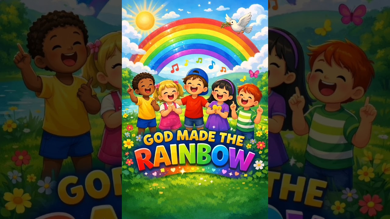 God Made the Rainbow | Fun Kids Worship Song About God’s Promise 🌈