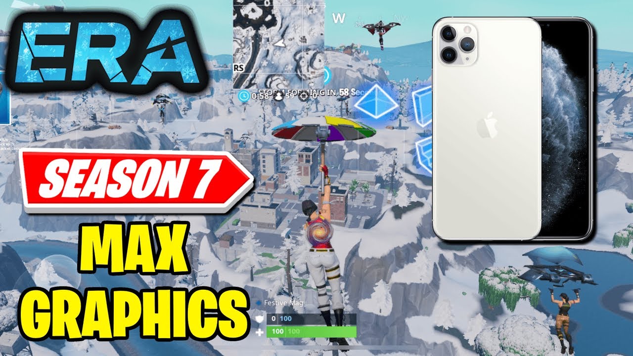 OG Fortnite Mobile Season 7 On MAX Graphics?! Ft. Settings (Project Era iPhone 11 Gameplay)