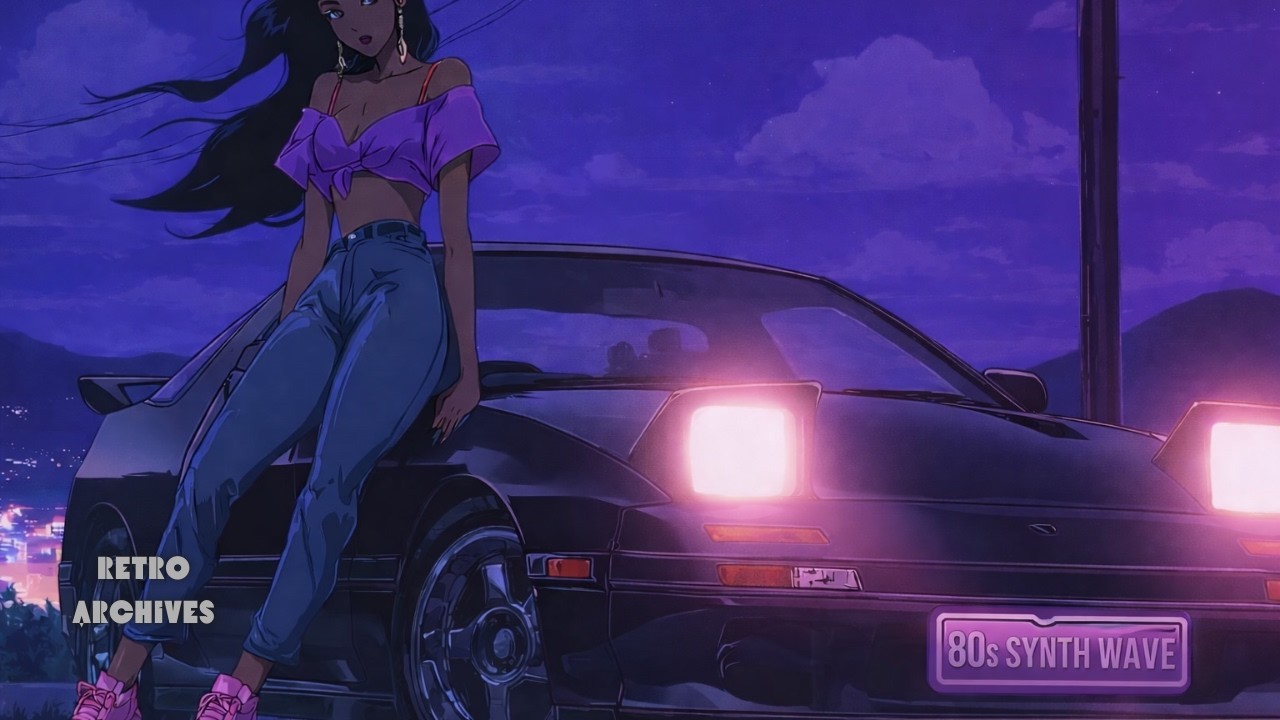 it's 1988 and you're headed out to the local car meet up #Retrofuturism #retrowave #80sMusic