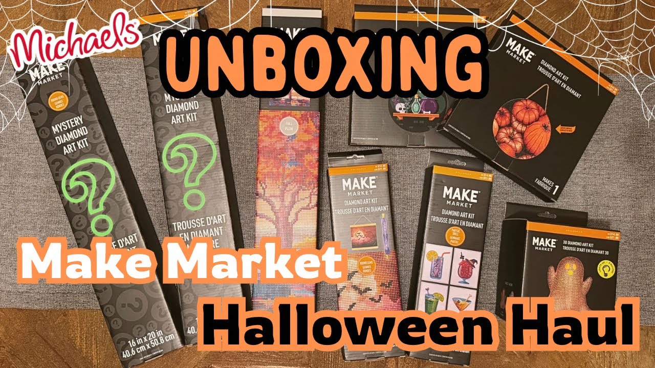 Make Market: New HALLOWEEN 2025 Budget Diamond Painting Haul from Michaels! Plus: New Product Alert