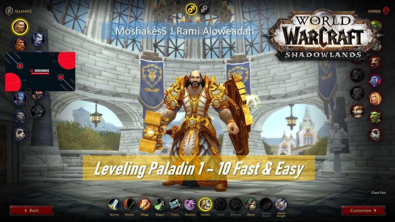 4K How to Leveling Paladin 1 - 10 Fast & Easy
