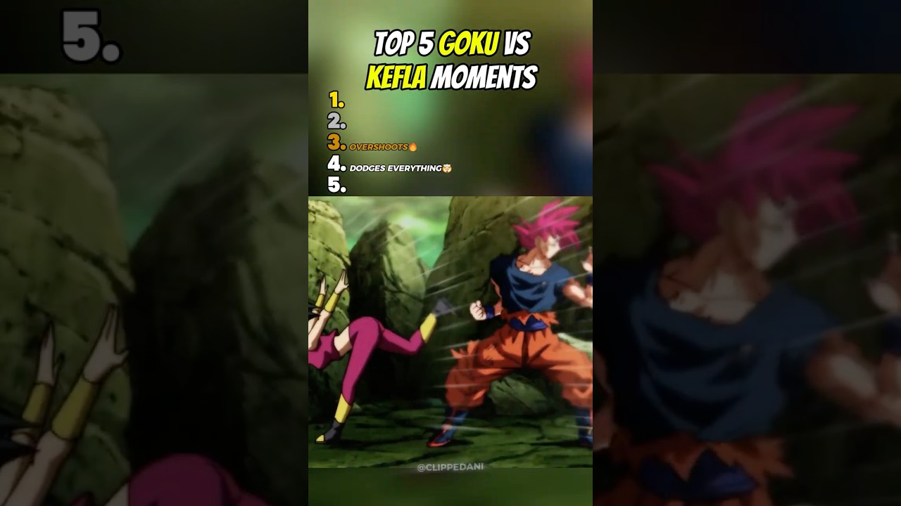 Top 5 GOKU vs KEFLA Moments🔥| Dragon Ball