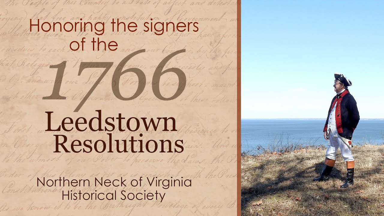 Honoring the signers of the 1766 Leedstown Resolutions