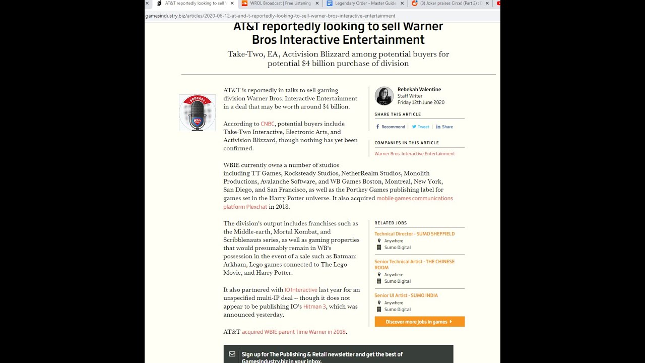 What does AT&T selling WB Games mean for DC Legends?