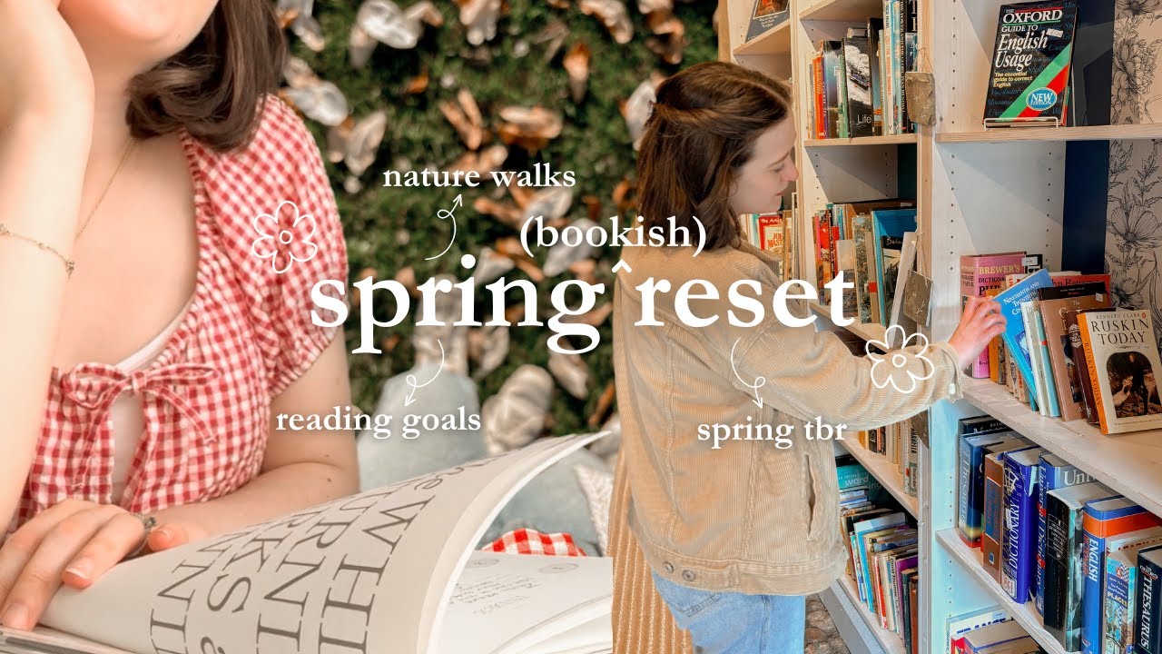 Spring Bookish Reset 📖🌷 second hand bookshops & planning my spring tbr (+ readathon announcement!)