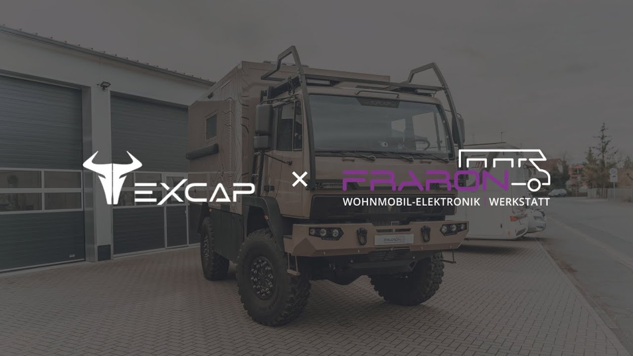 EXCAP x FraRon Wohnmobil-Elektronik – PREMIUM Elektronik Einbau bei EXCAP Expeditionsfahrzeug