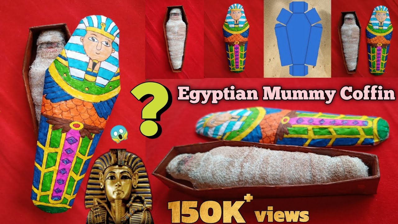 DIY Egyptian Mummy  Coffin ⚰️||Mummy||Mummy Coffin||How to Make a Mummy ||Shan Art & Craft Ideas