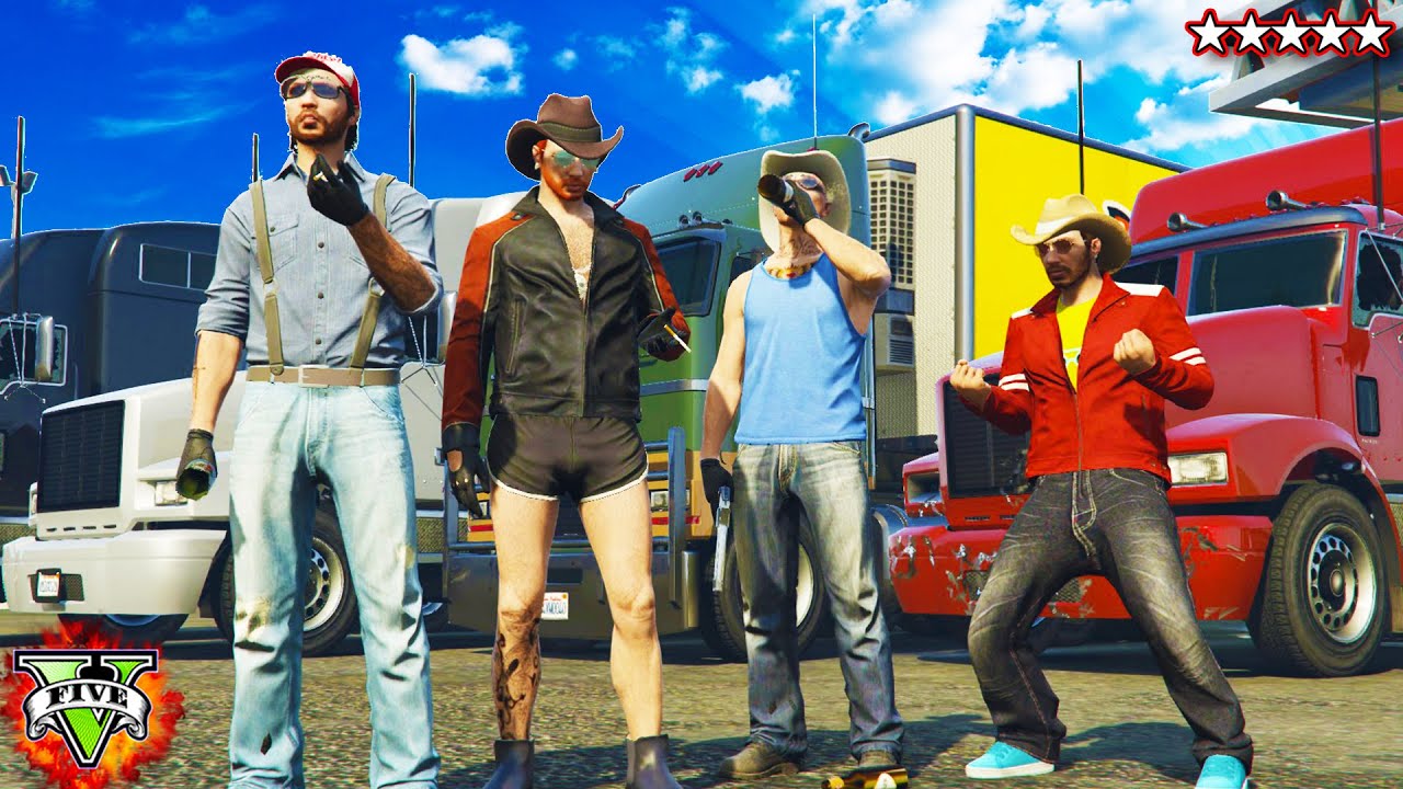 GTA 5 Challenge - Crazy Truck Climb, Store Robbery & More - GTA 5 Online