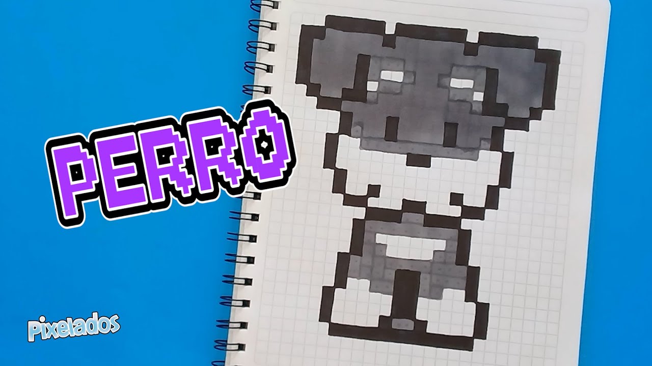 COMO DIBUJAR UN PERRO SCHNAUZER EN PIXEL ART - PIXELADOS