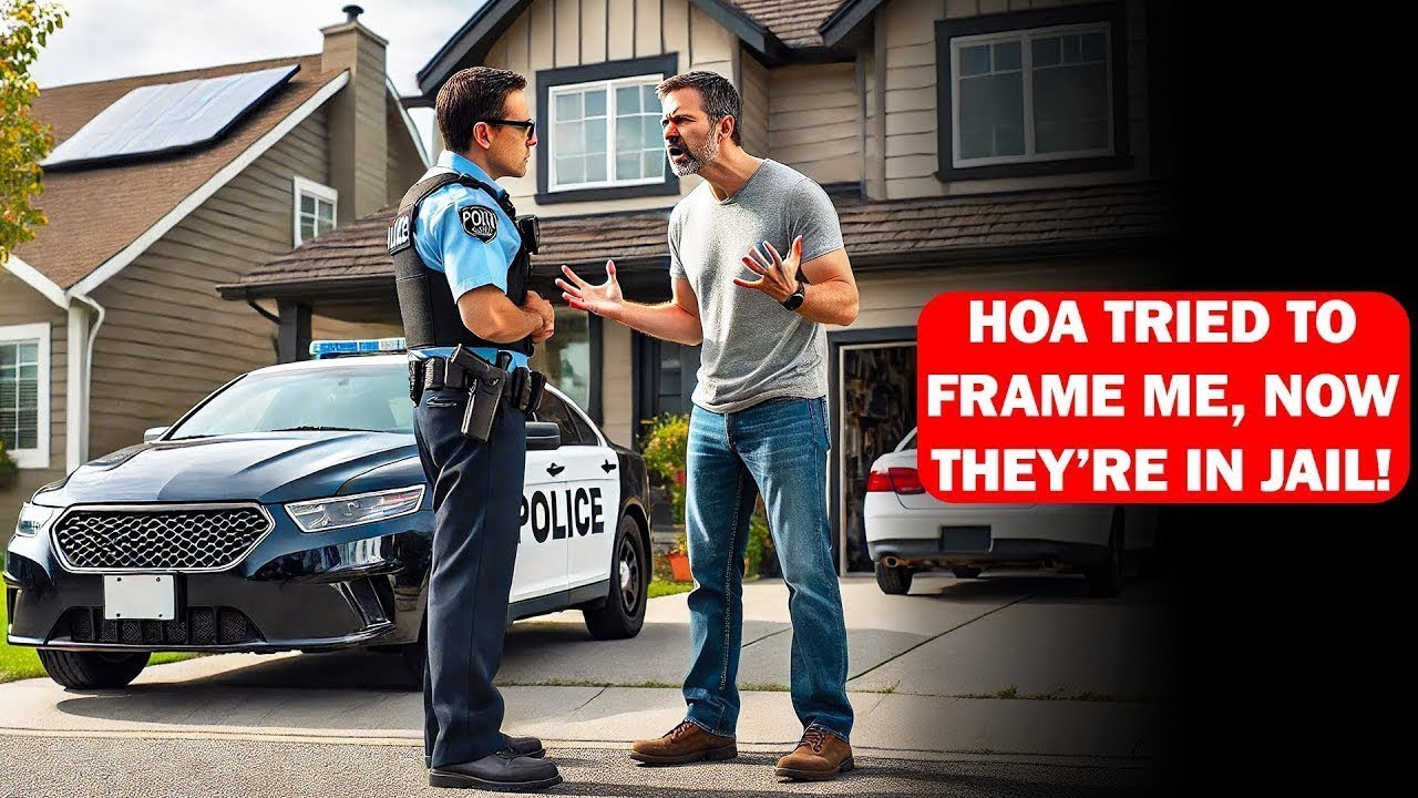 HOA Karen Calls Her Cop Son to “Punish” Me—He Abuses Power, Arrests Me… Now They’re Both Behind