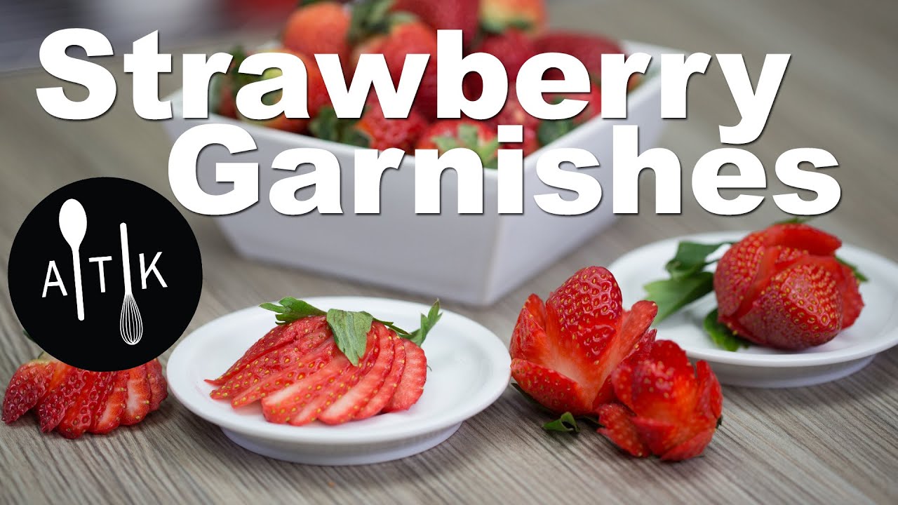 How To Make Strawberry Garnishes