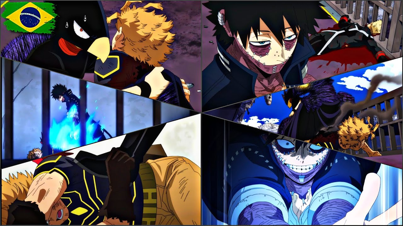 Dabi Tenta Matar Hawks ❌🔥 | Tokoyami O Salva🪶 | Boku No Hero 6 (DUB/PT-BR) 🇧🇷 #MHA