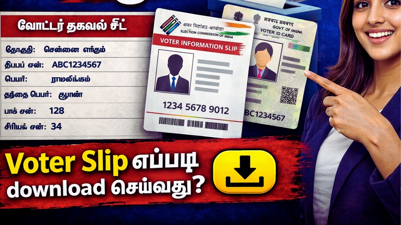 Voter Slip Download  2026 Tamil @thanthitv
