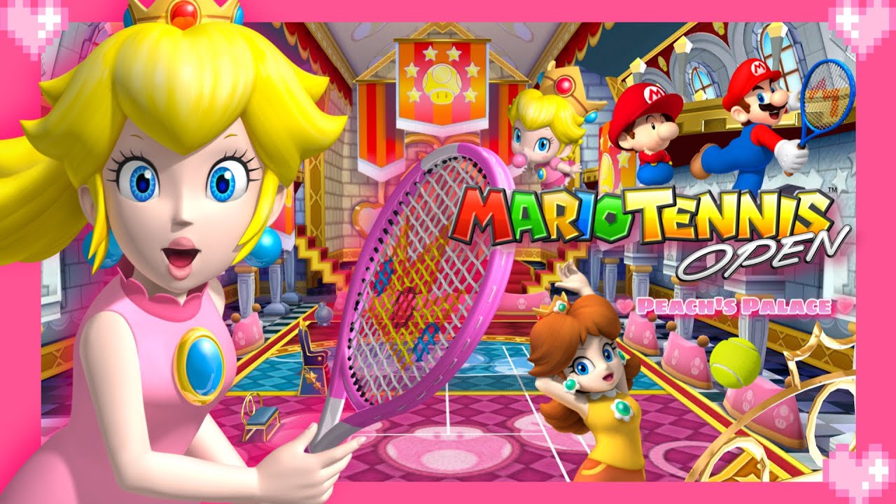 💗 Mario Tennis Open (Peach Palace) Peach Gameplay 💗