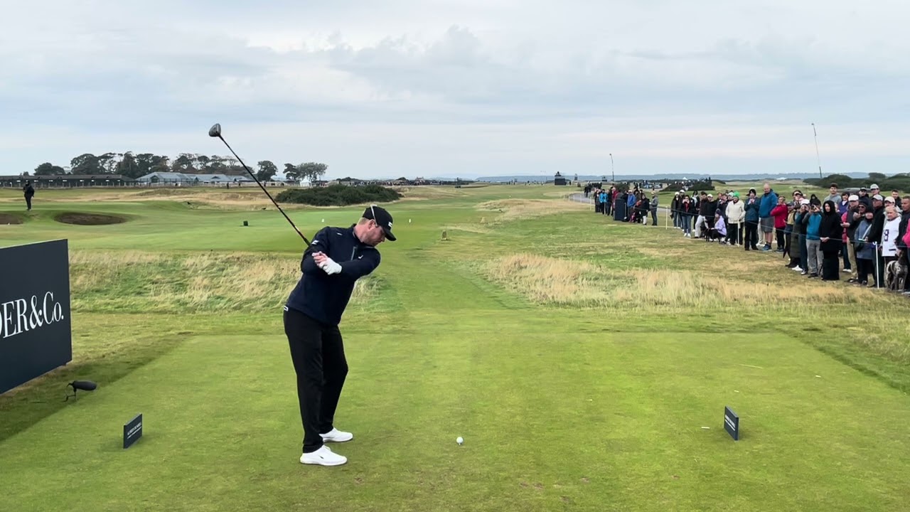 Jens Dantorp Golf Swing Slow Motion Tee Shot Down The Line