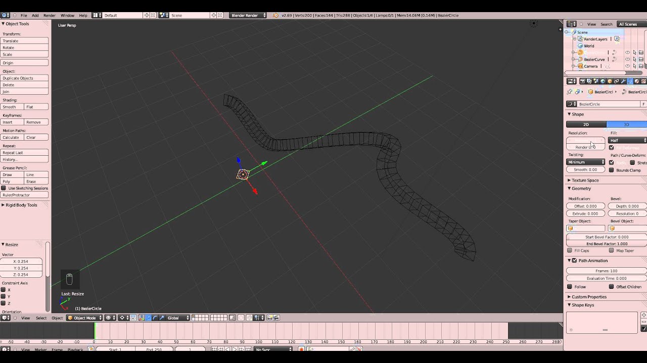 3 способа создания труб и шлангов в Blender