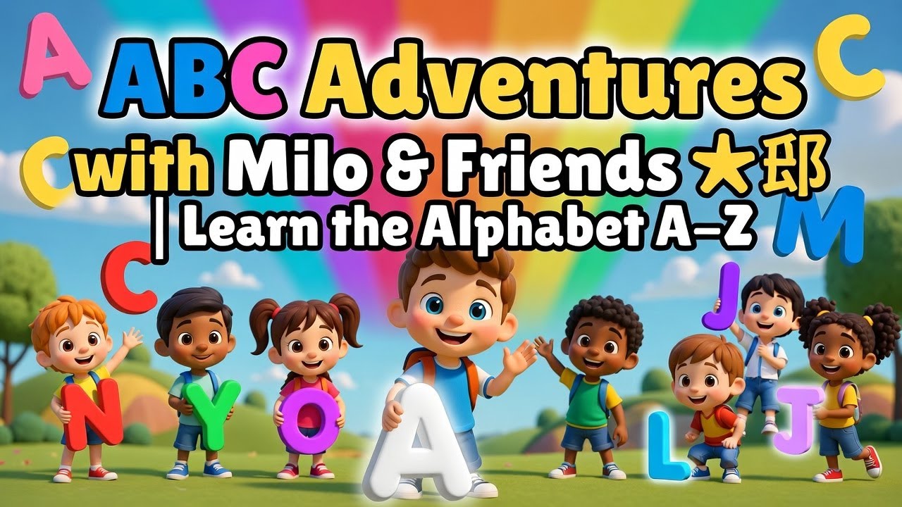 ABC Adventures with Milo & Friends 🌈 | Learn the Alphabet A–Z | Fun Learning for Kids
