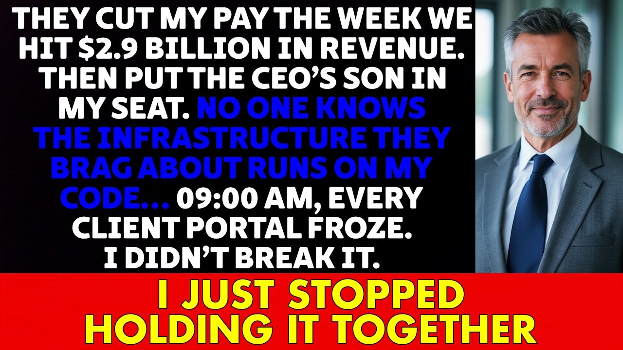 They CUT my PAY, gave the CEO’S SON my SEAT — Now every CLIENT PORTAL is DOWN