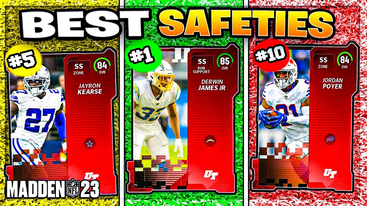 RANKING THE BEST SAFETIES IN MADDEN 23 (BEST SAFETIES MADDEN 23 ULTIMATE TEAM)