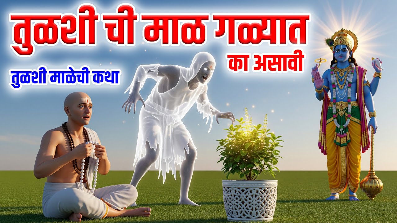 तुळशी ची माळ गळ्यात का असावी, नक्की ऐका ही महान कथा | Tulsi Mala Story