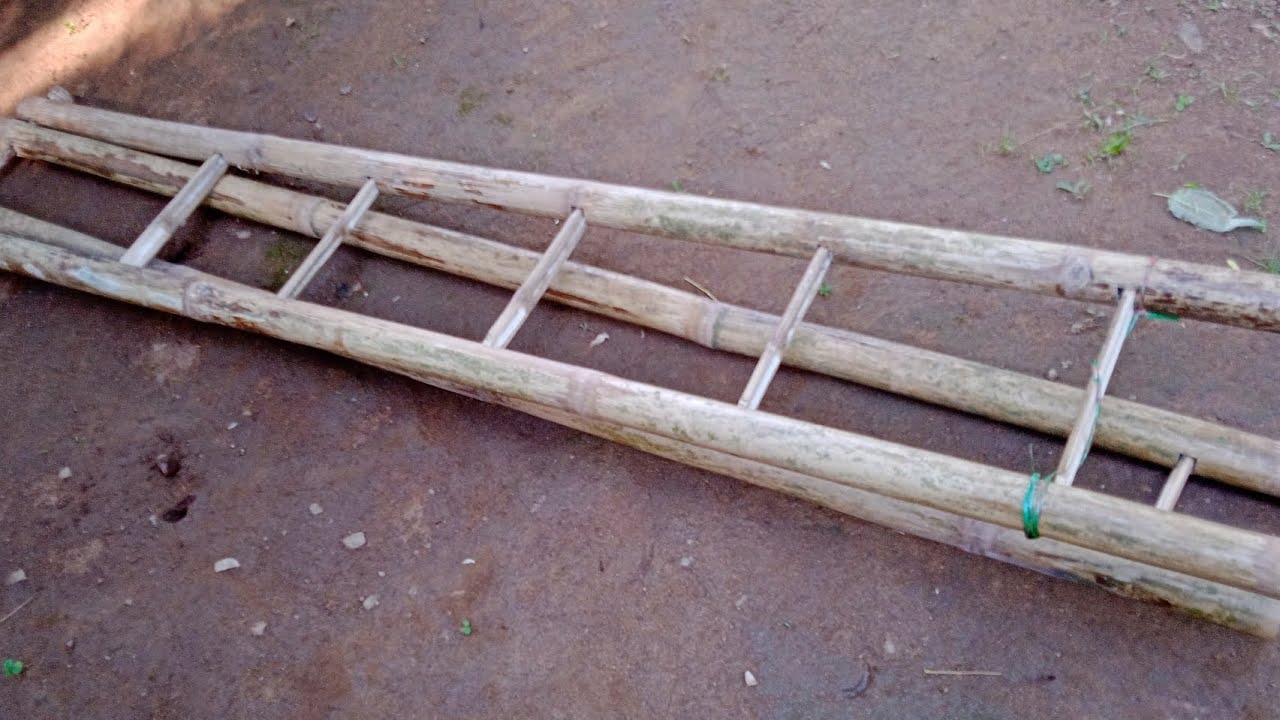 Bamboo ladder made locally 