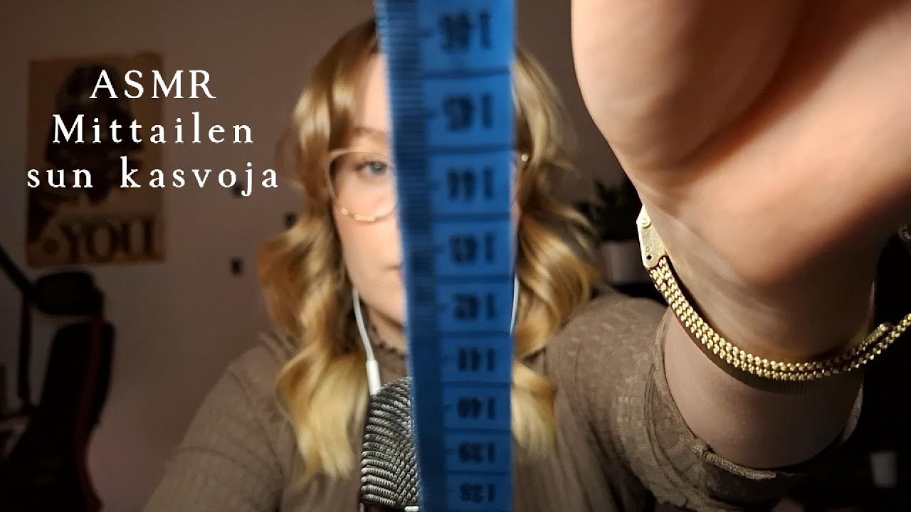 ASMR Suomi - mittailen sun kasvoja roleplay 📏