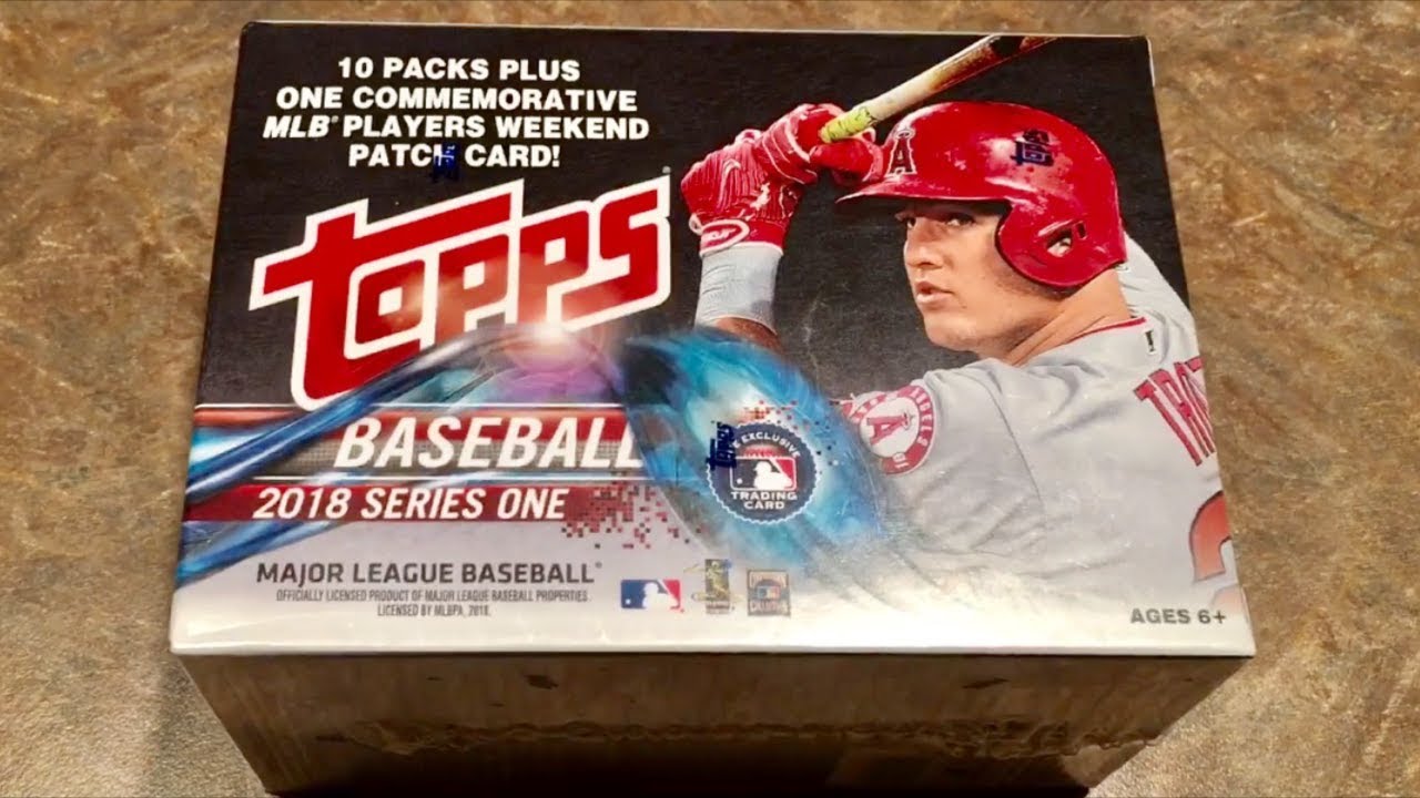 2018 TOPPS BASEBALL CARDS BLASTER BOX BREAK (Opening Packs) Series 1