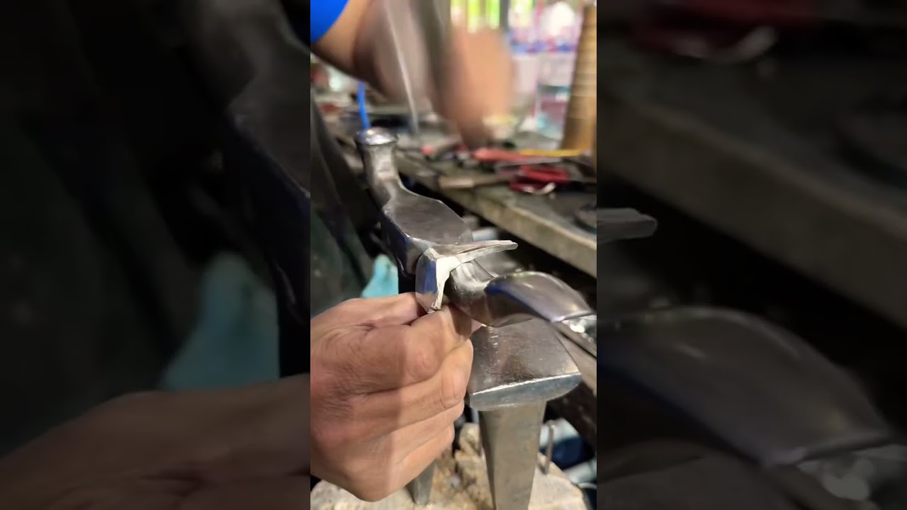 Forging and Shaping Metal with a Hammer and Anvil 
