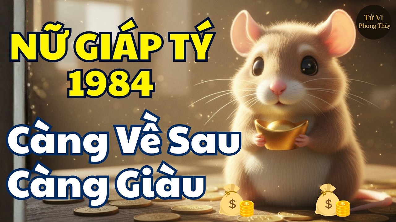 🐭 Nữ Giáp Tý 1984 – Càng Về Sau Càng Giàu, Phúc Lộc Dày Lên Theo Tuổi | Tử vi & Phong thủy #tuvi
