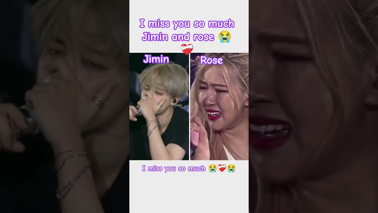 jimin sad moment and rose crying for jimin 😭❤️‍🩹😭