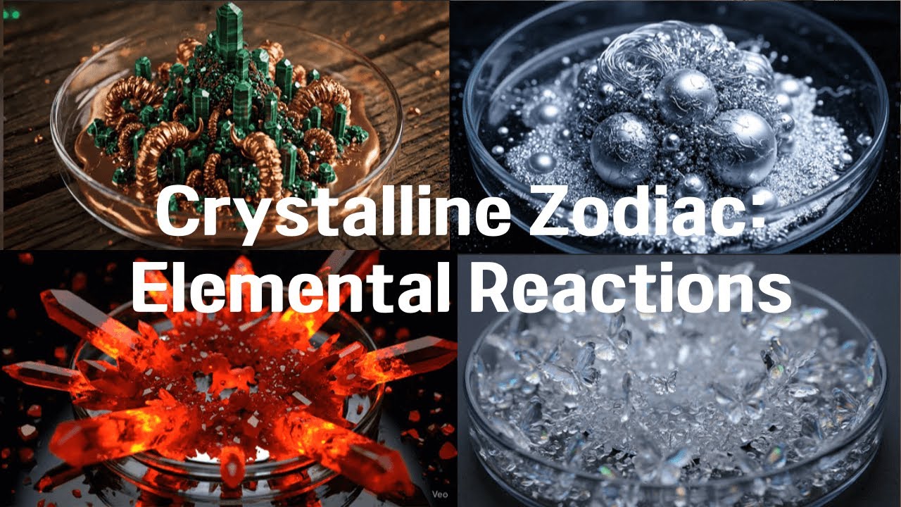 12 Zodiac Animals Melt Into Explosive Crystal Art! | 눈을 뗄 수 없는 12지신 액체 화학반응!