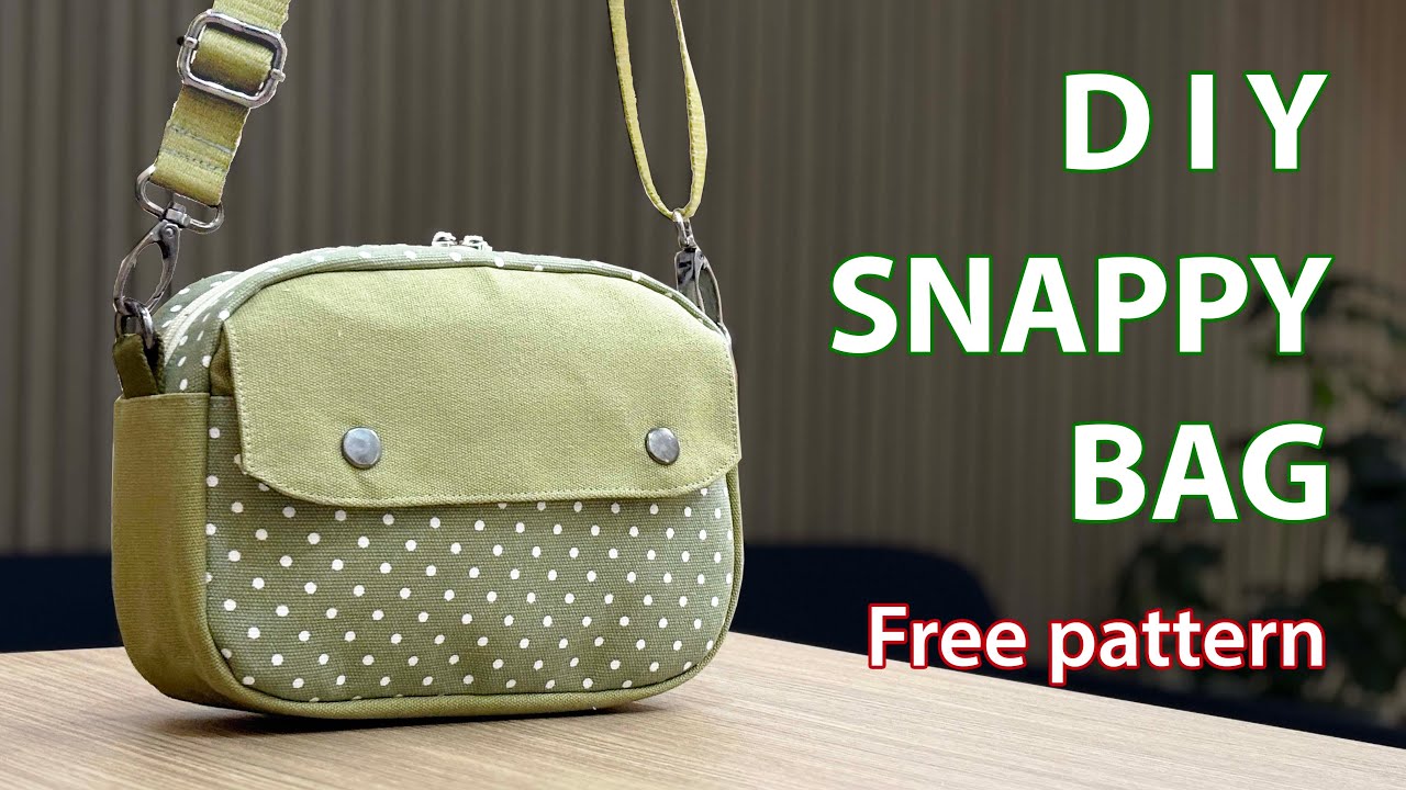 (ASMR) DIY Snappy Boxy Bag - Free pattern and Tutorial by Miko Craft