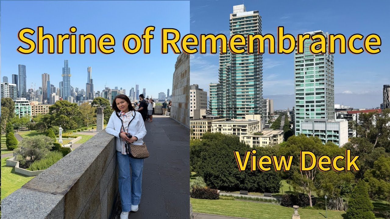 We explore Shrine of Remembrance  | Stunning view from the View Deck