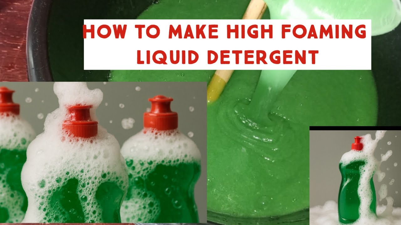 HOW TO MAKE HIGH FOAMING LIQUID DETERGENT