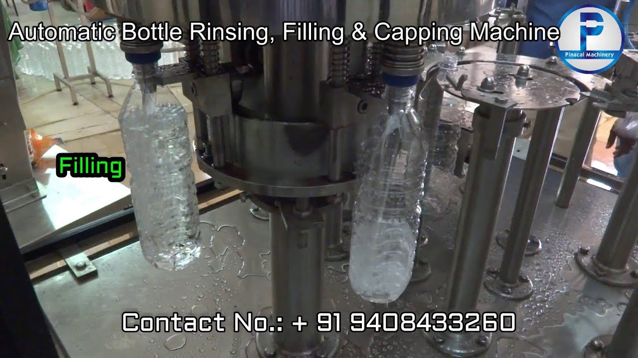Automatic mineral water bottle filling machine