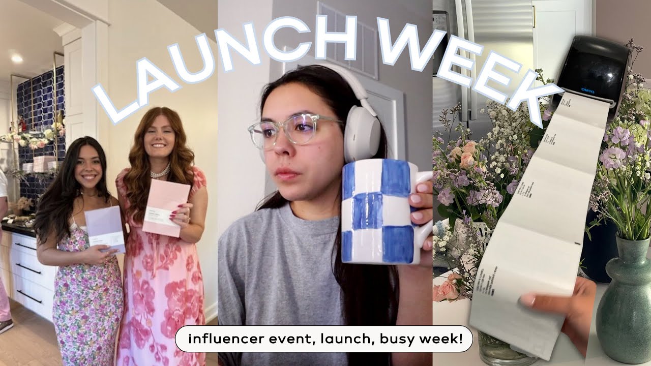WEEK IN MY LIFE: small business launch + influencer event