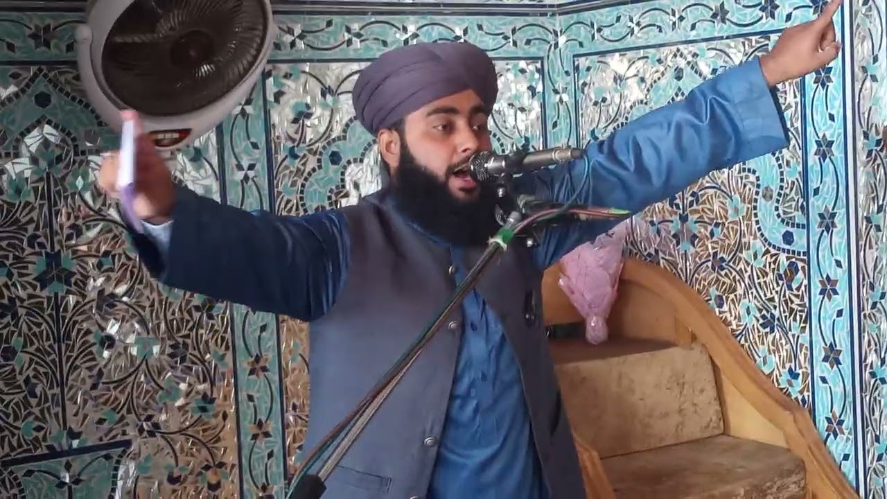 علامہ محمد فیضان صدیقی جامع مسجد حنفیہ کیمرہ مین صابر شاہ 