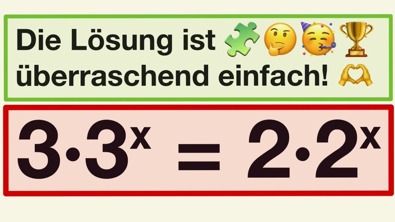 Findest du die überraschend einfache Lösung? Potenzen und Gleichungen
