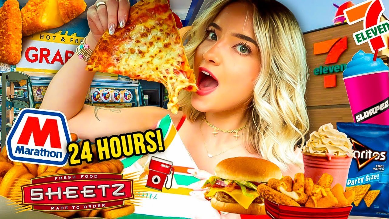I Only Ate GAS STATION FOOD For 24 HOURS!!