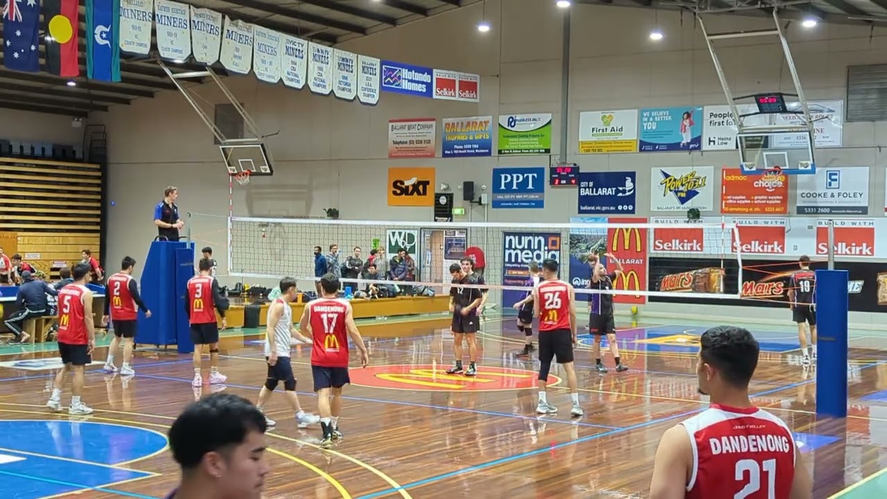 Dandenong vs Phantoms - Division 1 Men's: 2023 Ballarat Volleyball Tournament