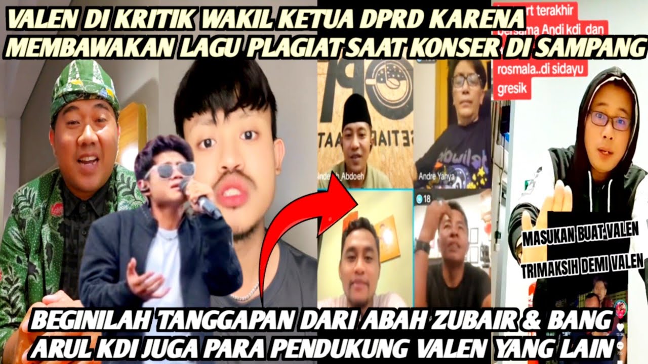 HEBOH‼️VALEN DAPAT KRITIKAN DARI WAKIL KETUA DPRD BAWAKAN LAGU PLAGIAT SAAT KONSER DI SAMPANG⁉️SIMAK