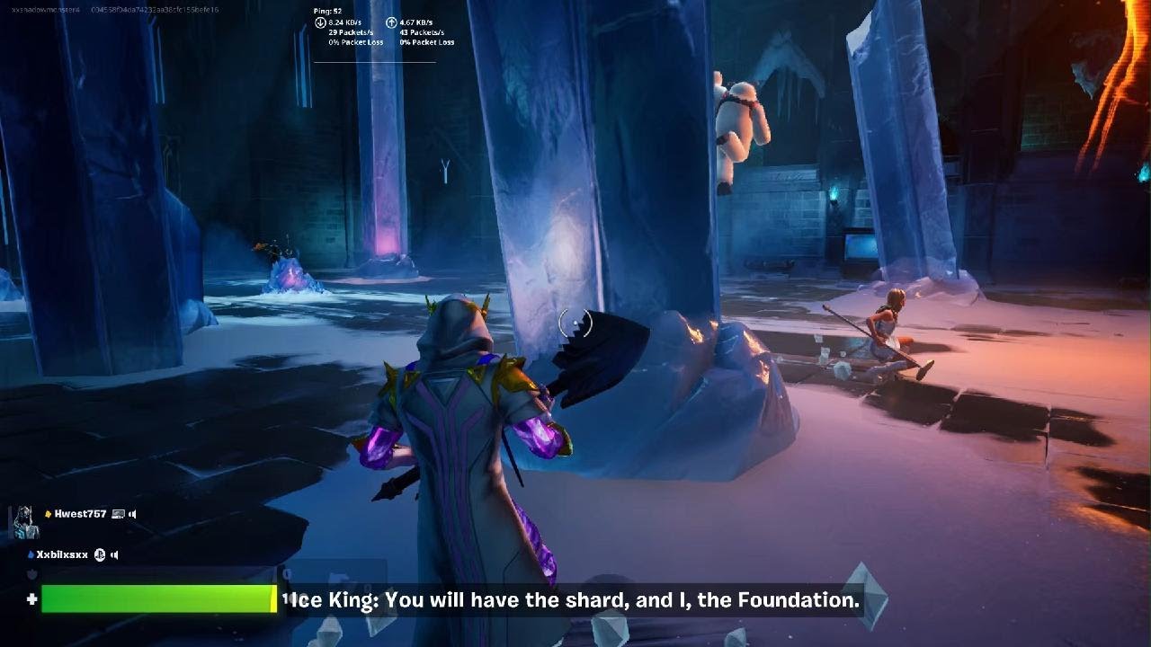 Fortnite showdown event foundation vs ice king