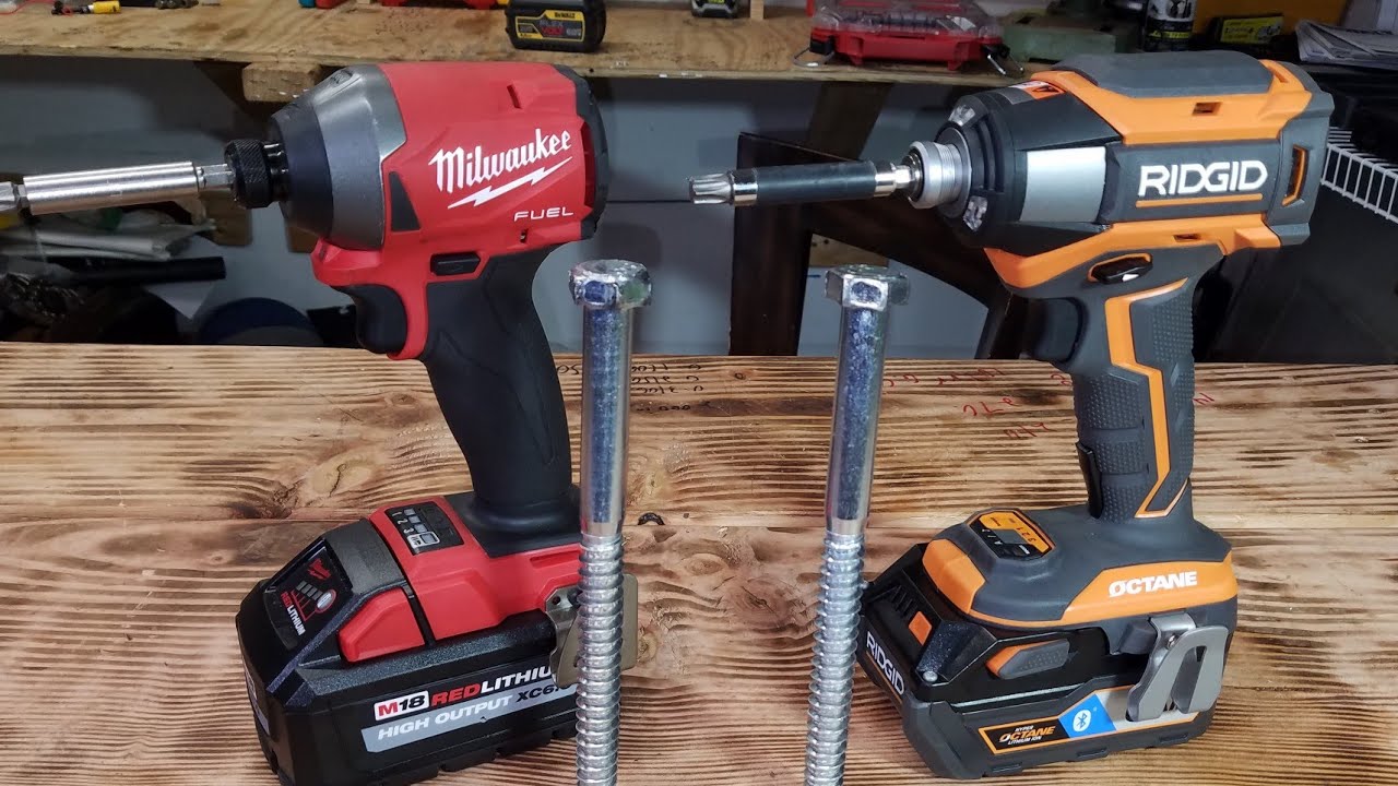 Milwaukee Gen 3 VS Ridgid Octane Impact driver