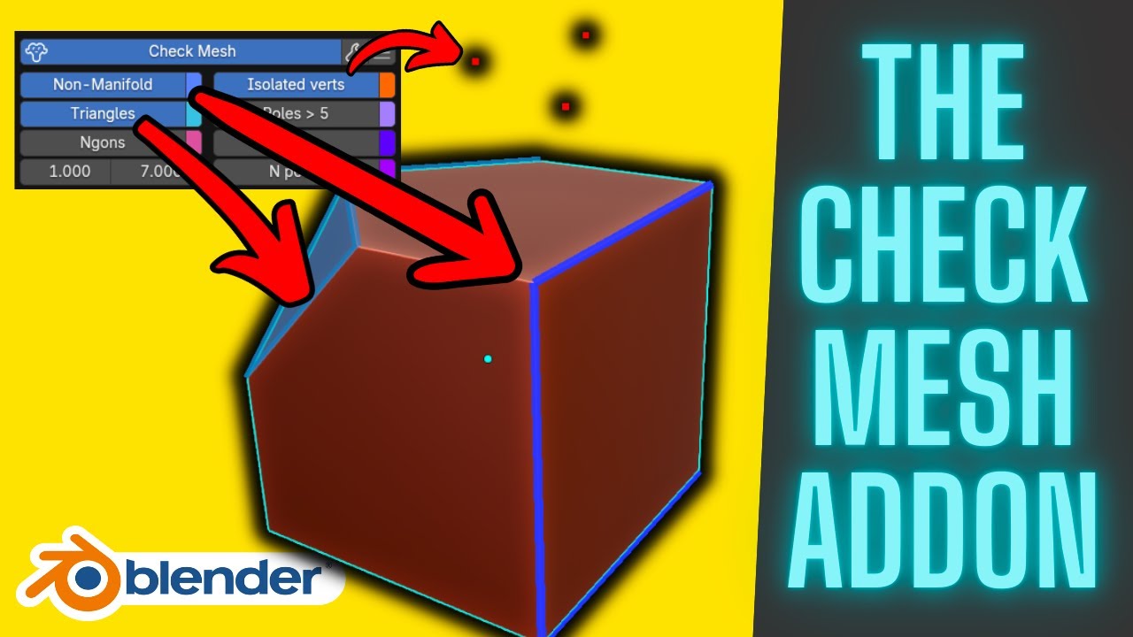 Дополнение, которое исправляет ошибки в сетке Blender.