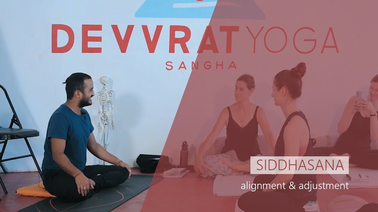 How to practice Siddhasana (accomplished yoga pose) for meditation - correct alignment & adjustment