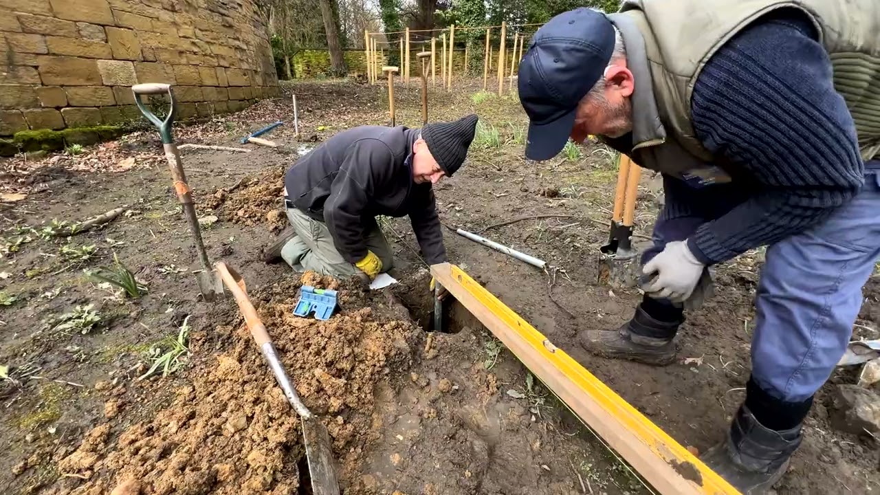 Wentworth Woodhouse Polytunnel groundworks Pt2