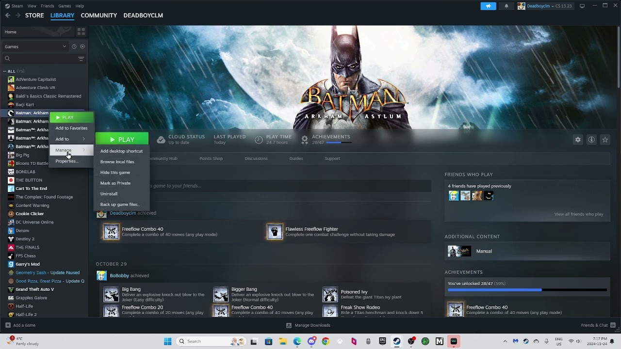 How to fix Arkham Asylum not launching when you try pressing play
