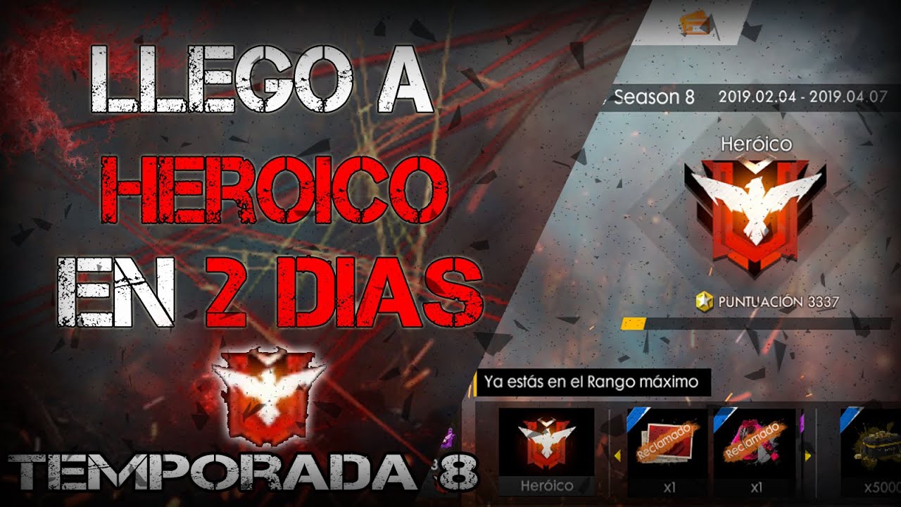 &iexcl;SUBIENDO A HEROICO EN 2 DIAS! // HIGHLIGHTS TEMPORADA 8 - FREE FIRE
