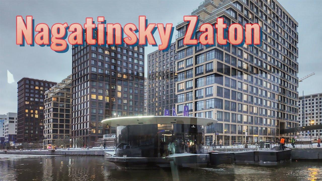 🇷🇺 Moscow, a walk through the Nagatinsky Zaton district 4K.