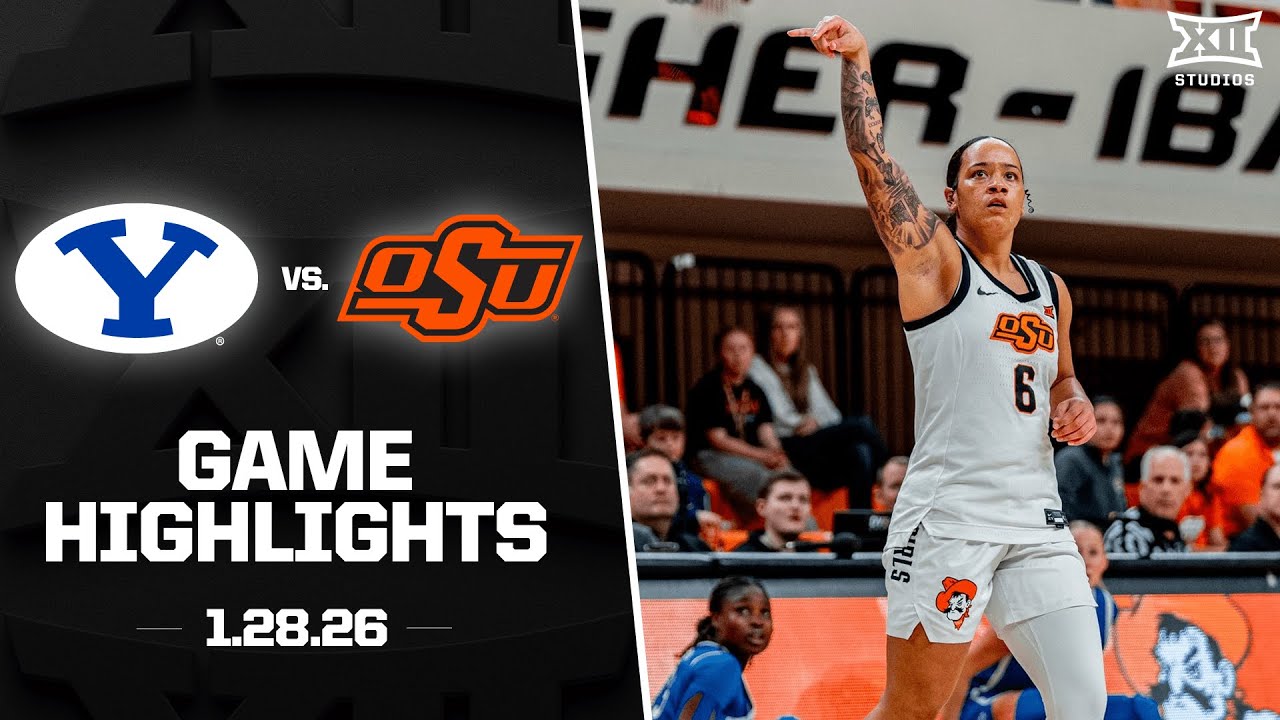 BYU vs. Oklahoma State Game Highlights | 2025-26 Big 12 Women’s Basketball
